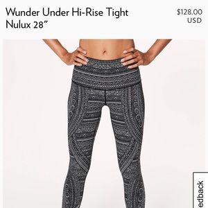 lululemon Wunder Under Hi-Rise Tight Nulux 28”